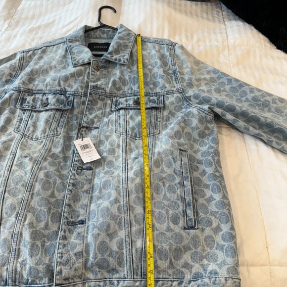 🔥🔥🔥 COACH TOP RATED Signature Denim Jacket SIZE XS🔥🔥🔥 - Picture 7 of 7